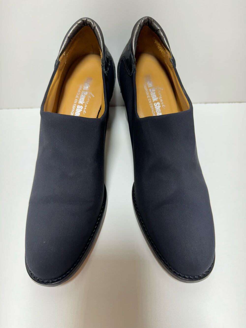 Femme Right Bank Shoe Co Women’s Block Heel 7.5 M Black Preppy Office Career